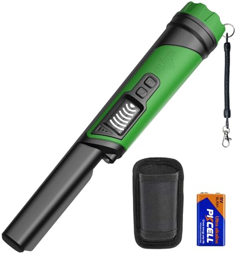 DR.ÖTEK Metal Detector Pinpointer per adulti e bambini, bacchetta puntatore portatile con schermo LCD, completamente impermeabile, rilevamento a 360°, 3 modalità, esclusiva cancellazione delle