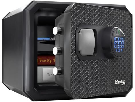 Master Lock Certified Fireproof and Waterproof Safe, 23L, 417 x 348 x 478 mm, Digital Combination with Backlit Keypad, for home and professionals