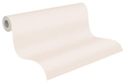 A.S. Création Papier peint blanc - Papier peint mural 395472 - Papier peint intissé uni de qualité supérieure pour chambre à coucher - 10,05 m x 0,53 m - Fabriqué en Allemagne