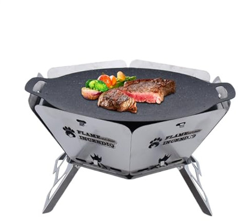 Brasero de alto rendimiento, parrilla para patio trasero, barbacoa exterior para fogatas, hogueras, barbacoas, barbacoas hexagonales al aire libre, patio, hoguera, barbacoa, barbacoa para hoguera,
