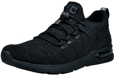 bugatti man Herren Slipper, Männer Slipper, Mokassins,Schlupfschuhe,schluepfschuhe,Freizeit,leger,College Schuhe,Black/Black (6950),42 EU/EU UK