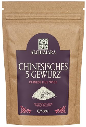 Cinq Épices Chinoises Alchemara (100g) – Mélange d’Épices – Épices Délicatement Séchées Idéales pour la Cuisine – Épices Aromatiques