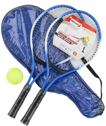 Set De Raquetas De Tenis para Niños Incluye 2 Raquetas Y 1 Pelota De Tenis Blanda Portátil Y Adecuado para Que Principiantes Y Niños Pequeños Practiquen Tenis