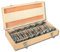 16 PIECE FORSTNER DRILL BIT SET IN WOODEN CASE