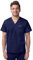 Sivvan Unisex Top mit V-Ausschnitt und 3 Taschen - S8304 - Navy - 2X