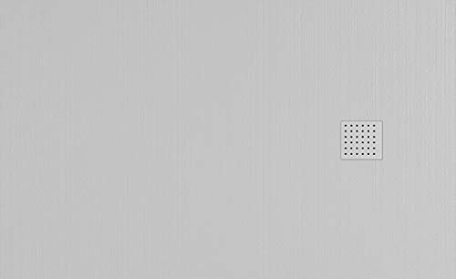 Plato DE Ducha Resina Mod. LAROC Carga Mineral Y Gel Coats (Blanco, 90 X 80)