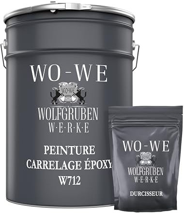 WO-WE 2K Fliesenlack Fliesenfarbe Bodenfliesen Hellelfenbein ähnl. RAL 1015-2,5Kg