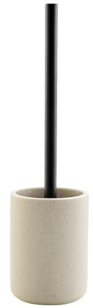 douceur d'intérieur Granite - Escobilla de Inodoro, diámetro de 10 cm x 40 cm, Color Arena, polirresina Lisa