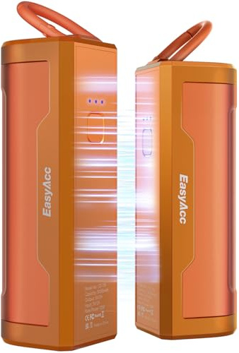 EasyAcc Uppladdningsbara Handvärmare 10000mAh Elektrisk Handvärmare 16 Timmar Bärbar återanvändbar, USB-C Powerbank Ficka Vinter Gåva för Raynaud Skidåkning Bergsklättring Golf
