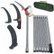 Gr8 Garden Manual 2in1 Pole Saw 7.3-27FT Extendable Pruning Tree Pruner Scissors Extending Long Handle Adjustable Length Fiberglass Aluminium Garden Cutter Tool