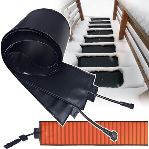 smafoseedding Tapis De Déneigement Électrique Professionnel – Ruban Chauffant pour Dégivrage De Porte Extérieure, Chauffage Rapide Au Graphène | Tapis Chauffant en PVC pour Déneigement 75cm/2.5ft