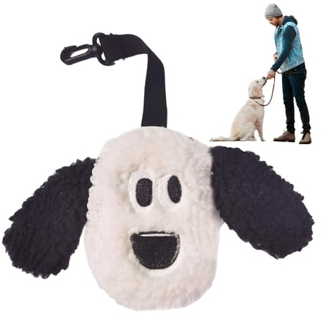 Hundbajspåsehållare - rolig dragkedja hundpåse, påfyllningsbar | avfallspåsepåse | Multifunktionell liten hundväska bärare utomhusvandring Vandringsresor Bekvämt bärbart tillbehör husdjur