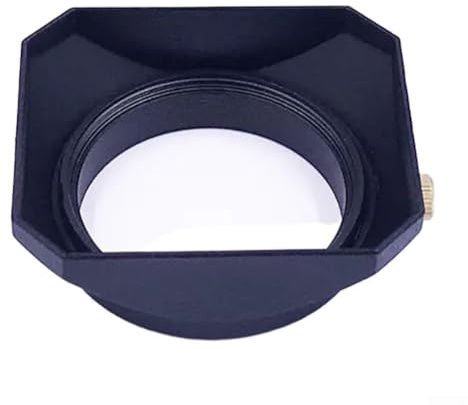 Pare-soleil portable de 46 mm pour appareils photo sans miroir Design compact réduit l'éblouissement de l'objectif pour des images plus nettes et des couleurs vives (argenté)