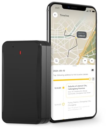 Localizzatore GPS 4G per Auto, 10000MAH Magnetico Dispositivo di Tracciamento Nascosto per Veicoli, 10 Metri Posizionamento Preciso con Impermeabilità IP65- Richiede Abbonamento