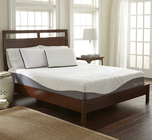 Perfect Cloud UltraPlush Full Mattress - 10 Inch Cooling Gel Memory Foam, Charcoal-Infused, Pressure Relief, Motion Isolation, Bed in a Box, Made in USA (Queen)