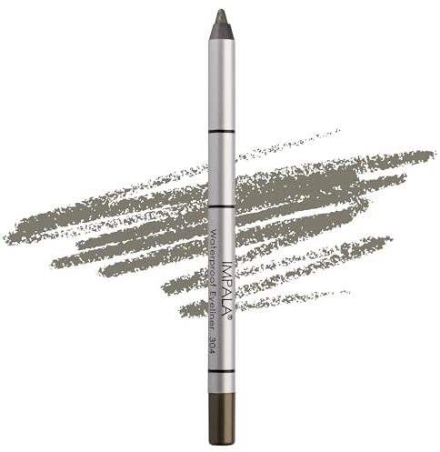 IMPALA | Wasserdichter cremiger Eyeliner Pistaziengrün 304 |Definierter Konturenstrich oder rauchiger Effekt|Dichte und cremige Textur, einfach aufzutragen| lang anhaltende und wasserfeste Farbe