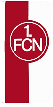 1. FC Nürnberg FCN Hissfahne Fahne Flagge 75 x 150cm rot-weiß Lizenzprodukt