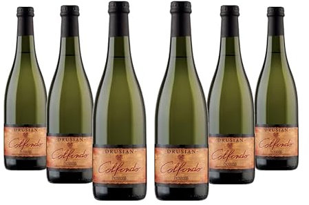Drusian - Prosecco DOC Treviso Frizzante Sur lieCol Fondo - Rifermentazione in bottiglia - 0,75l (6 bottiglie)
