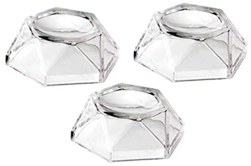 Glaskugel Ständer Kristallkugel Display Ständer 7, 5 x 4 cm Fotokugel Wahrsagerkugel Basis 3PCS Transparent Halterung Zuhause Büro Dekoration