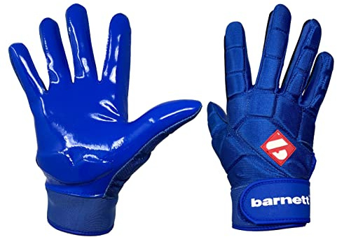 BARNETT FKG-03 High Level Linebacker - Guanti da calcio, LB, RB, TE, BLU (2XL)