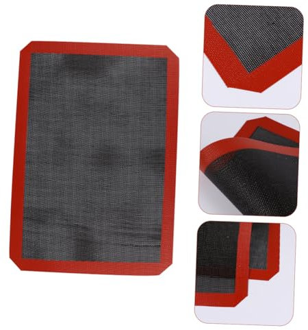 Cabilock Fibra De Vidrio Transpirable Esterilla De Silicona Antiadherente Hornear 42x29.5cm Tapete Macarrones Repostería Hornear