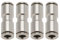 YINETTECH 4 Pièces Connecteurs Push Fit en Laiton Nickelé 6mm Raccord Pneumatique Droit Diamètre Intérieur 6mm Longueur 33mm