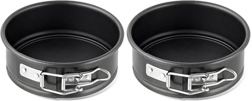 Zenker 7680 teglia apribile 12,5 cm X 4,5 cm SPECIAL - MINI, piccola teglia con fondo piatto in lamiera d'acciaio, tortiera rotonda con rivestimento antiaderente (colore nero), quantità: 1 pezzo