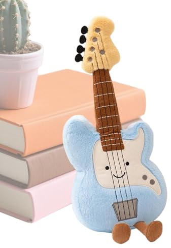 Generisk musikinstrument mjuk leksak – mjuk tygdocka, tecknad sladd design | söt gitarr bas ruan figur för barn födelsedag, musikinstrument mjuk leksak