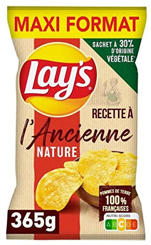 Lay's Receta según la naturaleza antigua, formato maxi, 365 g