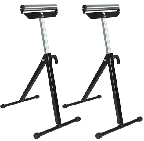 VA-Cerulean Rollenbock 2x Klappbar Rollenständer Höhenverstellbar 68-107cm Tragkraft 60 kg Unterstellbock Stützbock mit Antirutschfüßen