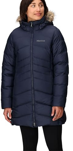 Marmot Damen Wm's Montreal Coat, Leichte Daunenjacke, wasserdichter Daunenparka, warmer Wintermantel, regendichte Winterjacke, winddichte Funktionsjacke mit Kapuze, Midnight Navy, XS