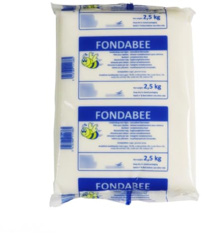 Fondabee bee fondant - beekeeping supplies uk Ltd - bee feed food 2.5kg - 1 x 2.5kg pouch +MBK