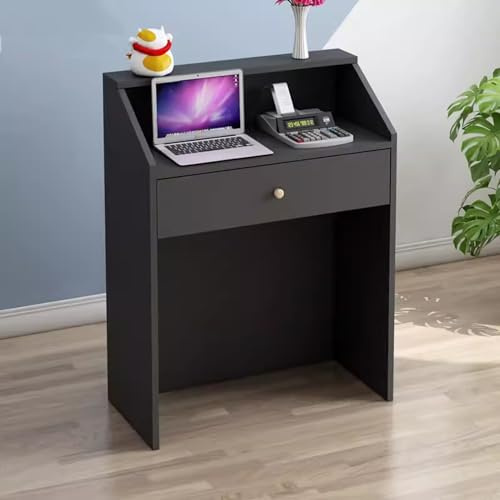 Mostrador De Recepción con Cajón con Cerradura, Mostrador De Caja, Mesa De Mostrador De Caja Minorista, Caja Registradora Multifuncional, para Salones De Belleza, Tiendas De Ropa