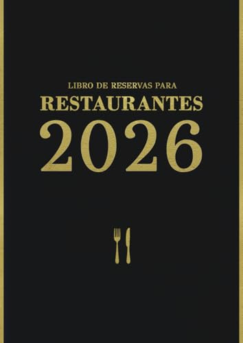 Libro de reservas para restaurantes: 1 página por día, del 1 de enero al 31 de diciembre | Agenda de reservas para restauradores | Gran formato A4 - Negro