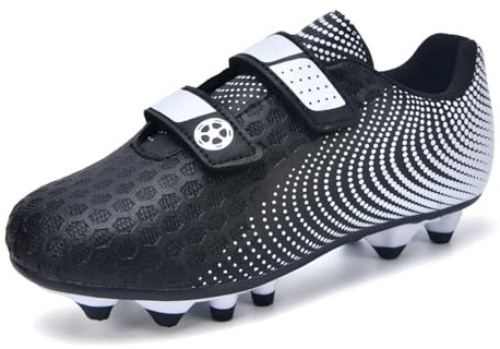 Baodenvi Fotbollsskor pojkar fotbollsskor flickor fotbollsskor barn konstgräs spikar friidrott professionella träningsskor halkfria andningsbara inomhus utomhus unisex 1-13 UK