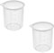 Othmro 2pcs Plastic Measuring Jugs, 500ml Measuring Cup Transparent Graduated Beaker for Baking Cooking Lab Measure Tool