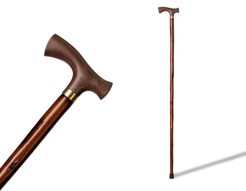 S & B Gehstock aus Kastanienbraun mit Soft-Expan-Griff (600), Stöcke