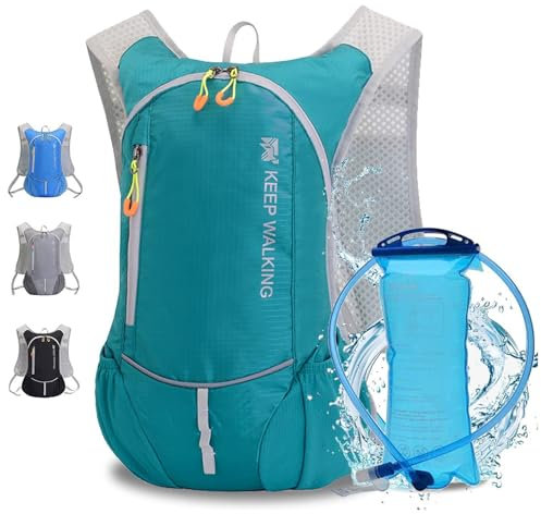 Trinkrucksack,Trinkrucksack Rucksack mit 2L Trinkblase Outdoor Laufen Radfahren Mountainbike Wandern Klettern Skifahren Jagd Pouch, Wasser Rucksack mit Trink für Männer & Frauen