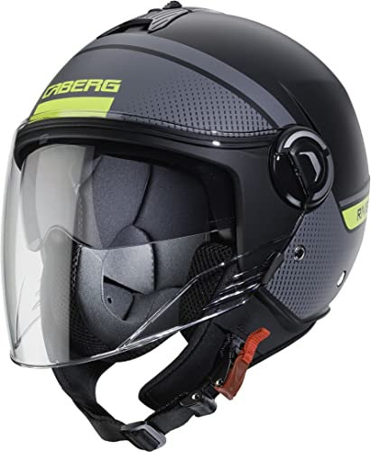 Caberg Rivera Helm V4 Elite matt Black/AnthraCITE/YELLOW FLUO XS