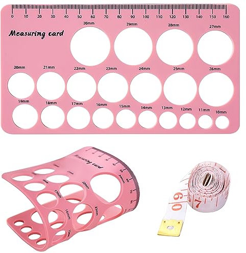 KISSBOBO Nipple Ruler, Essential Flange Sizing Measurement Tool for Breast Pump, Soft Silicone Flange Size Measure, Breast Flange Measuring Tool, Must-Have for New Mums/Women（Pink ）