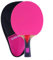 HpLive Raquette de tennis de table, forte rotation contrôlée, raquette de ping-pong en bois 7 plis avec long manche, convient pour tous types de raquettes (rose)