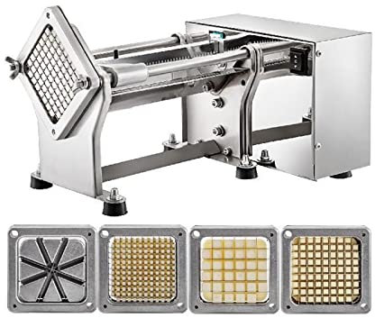 Cortador de verduras eléctrico Silcer de frutas horizontal 4 cuchillas reemplazables Procesadores de alimentos de acero inoxidable for electrodomésticos,Para Conseguir Una Gran Estabilidad