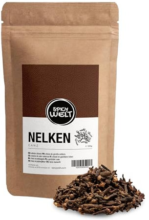 Spicy Welt Chiodi di Garofano Interi (100g) – Garofano in Gemma per Brodi, Tisane, Dolci e Conserve | Sapore Intenso e Balsamico | 100% Naturale, Senza Additivi