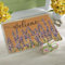 JowTreex Floral Welcome Door Mat for Entrance-Outdoor - Spring-Summer Purple Lavenders Non-Slip Artificial Coir Doormat 43x75cm