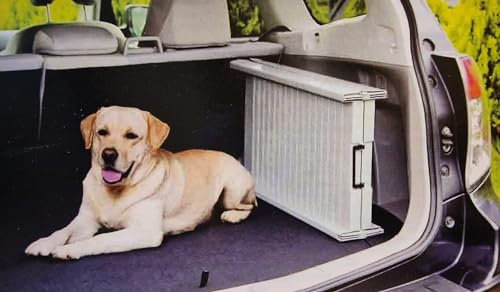 Hunderampe klappbar, Einstiegshilfe für Kofferraum Haustiertreppe - bis 25 kg