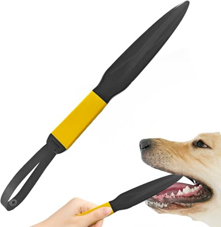 Vibhgtf Boccaglio per cani, bastoncini senza morso per cani, bastone da allenamento per cani di lunga durata, bastone da allenamento per cani, una leva che aiuta a masticare la bocca per cani da banca