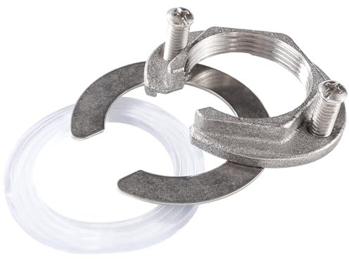 Lyeteung 31mm Kit de Tuercas de Fijación de Grifo, Kit de Fijación de Grifo, para Grifos de Agua Caliente y Fría en Lavabos de Cocina y Baño, Acero Inoxidable