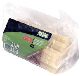 SALKI Bâtons de colle thermofusible effet bois (diamètre 12 mm) pour pistolets à colle SALKI, sachet de 1 kg