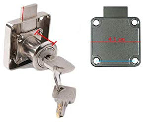 Möbelschloß 22 mm Zylinder