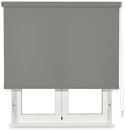 VIEWTEX Seitenzugrollo Lichtdurchlässig Chela Grau 220 X 250 cm 5 Jahre Garantie